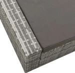 Ξαπλώστρα Rattan Γκρι 202x145x80cm