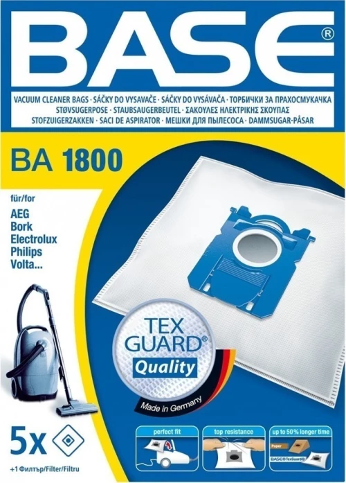 BASE BA1800 Σακούλες Σκούπας 5τμχ