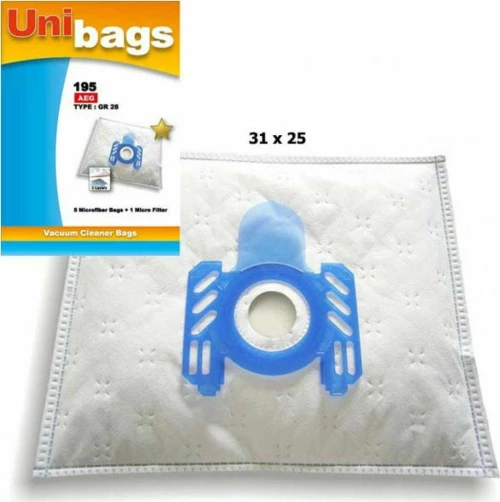 Unibags 195 Σακούλες Σκούπας 5τμχ