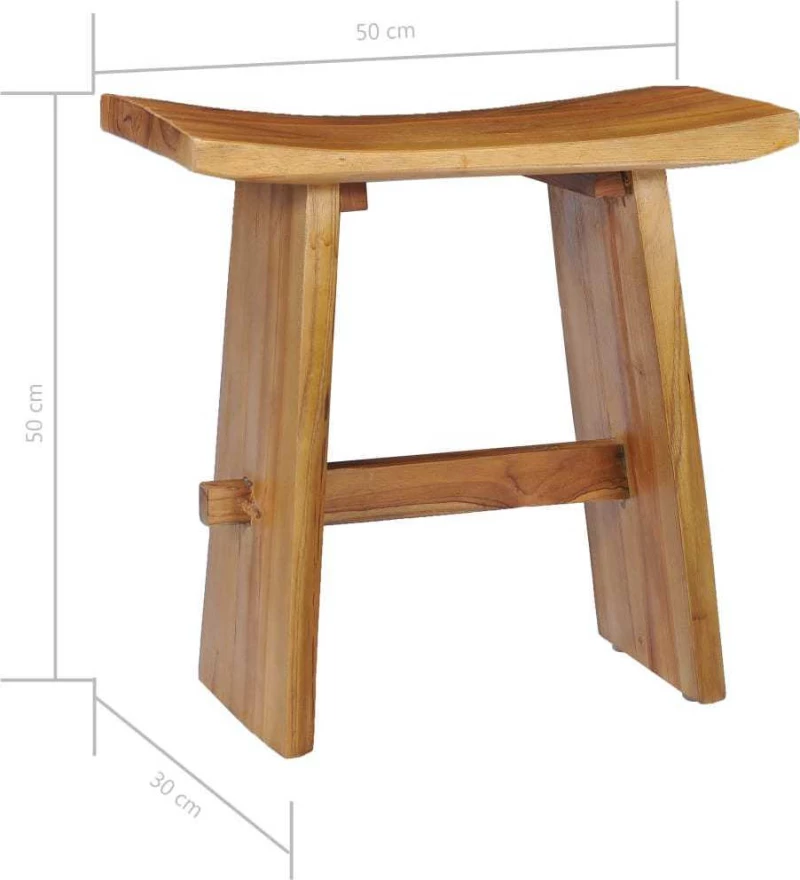 Σκαμπό από Μασίφ Ξύλο Teak