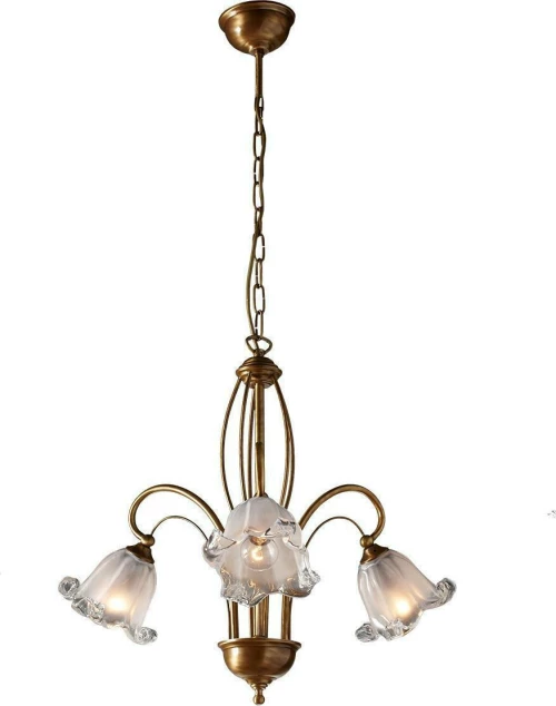 Mavros Lighting Πολυέλαιος 3xE14 Χάλκινος 59509/3