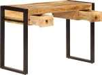 Γραφείο Ξύλινο με Μεταλλικά Πόδια 110x50x77cm