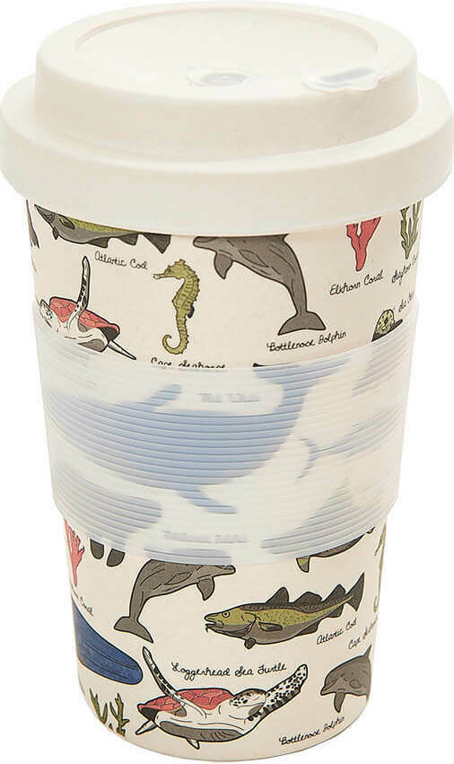 Beige Endangered Sea Creatures Cup