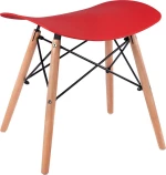 Σκαμπό Κουζίνας Tonia Κόκκινο 47x34.5x46.5cm