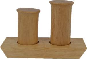 Αλατοπίπερο Love Wood Round 2τμχ