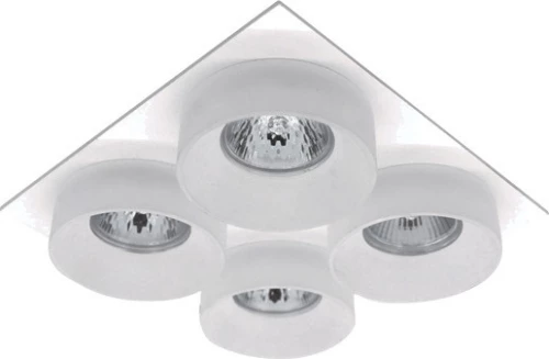 SA-045/4 QUADRUPLE DOWNLIGHT SQUARE WHITE/WHITE