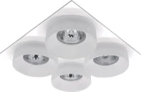 SA-045/4 QUADRUPLE DOWNLIGHT SQUARE WHITE/WHITE
