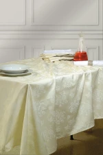 Rythmos Τραπεζομάντηλο 140x140 Jasmine Εκρού