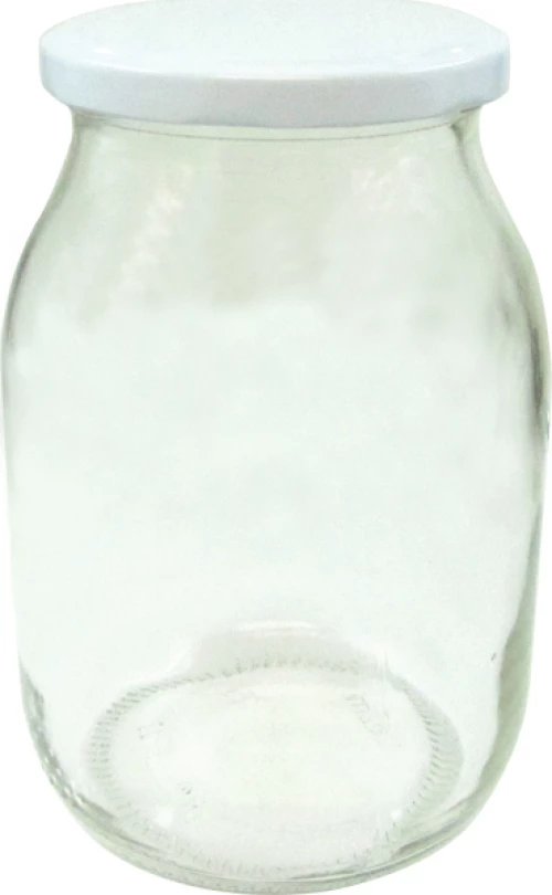 Κυλινδρικό γυάλινο βαζάκι 1062ml με μεταλλικό καπάκι [70101286]