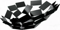 Φρουτιέρα La Stanza dello Scirocco MT03 B 41,6x37,5x15cm Μεταλλική Black Alessi Μέταλλο