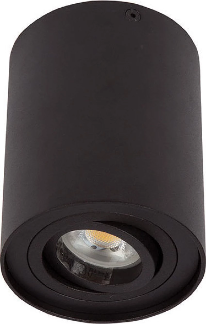 VK Lighting 03006/Β Μονό Σποτ με Ντουί GU10 σε Μαύρο Χρώμα