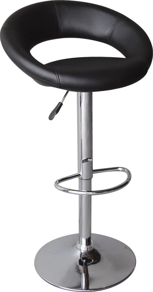 Σκαμπό Μπαρ Belt Μαύρο 54x49x61cm