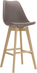 Σκαμπό Μπαρ Martin Sand Beige 49x54x111cm