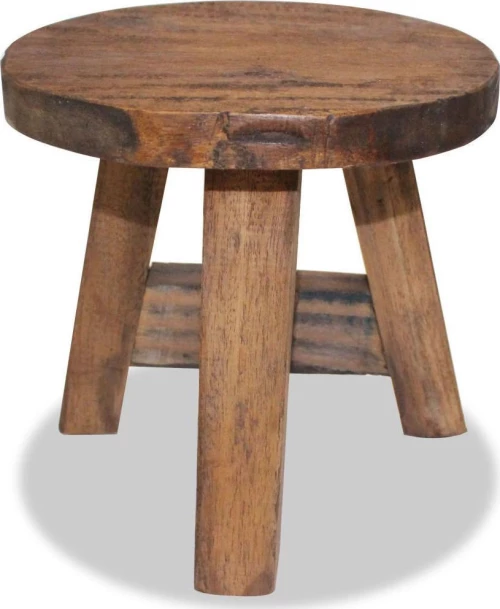 Σκαμπό από Μασίφ Ανακυκλωμένο Ξύλο