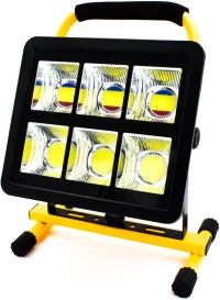 Φορητός Επαναφορτιζόμενος Προβολέας Led 180W Usb Oem W865C - Μαύρο Κίτρινο