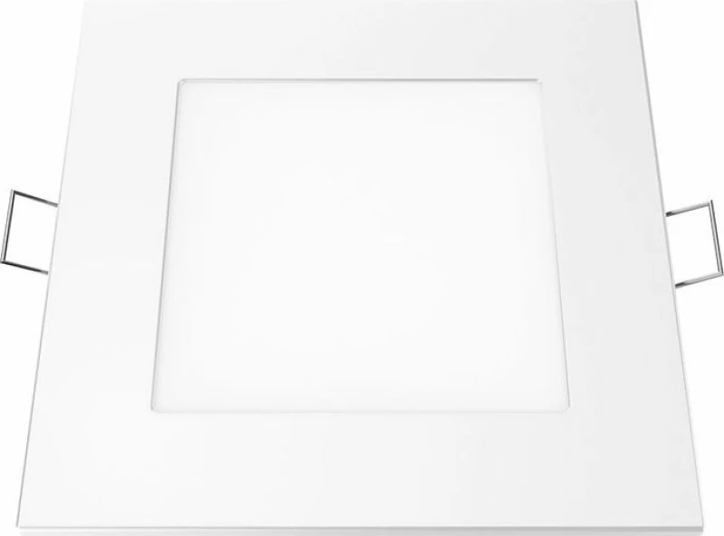 Aca LED Μεταλλικό Σποτ Χωνευτό 6W 3000K 400Lm 12x12cm Λευκό