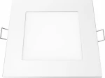 Aca LED Μεταλλικό Σποτ Χωνευτό 6W 3000K 400Lm 12x12cm Λευκό