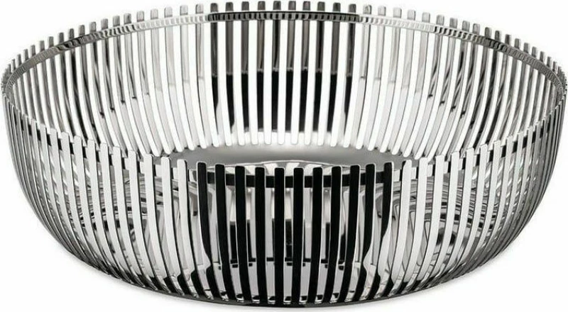 Alessi Φρουτιέρα Inox Silver 20x20x7cm