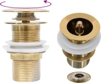 vidaXL Gold 6.4x6.4x9.1 cm 149062