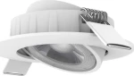 Elvhx Μεταλλικό Σποτ Χωνευτό με Ενσωματωμένο LED 8x8cm Λευκό