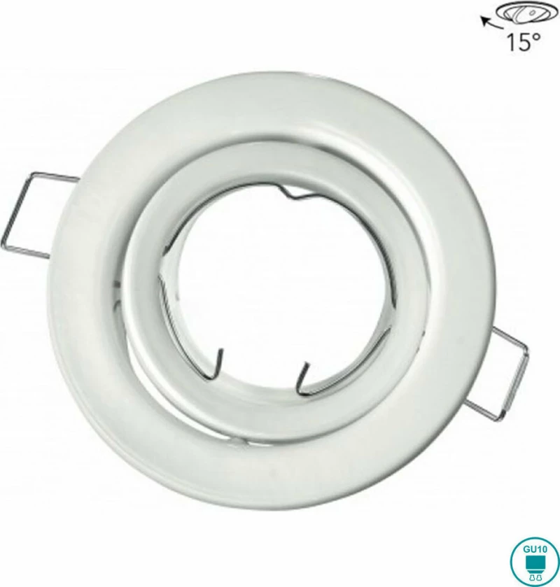 Fan Europe Μεταλλικό Πλαίσιο Σποτ για 8x10cm Λευκό