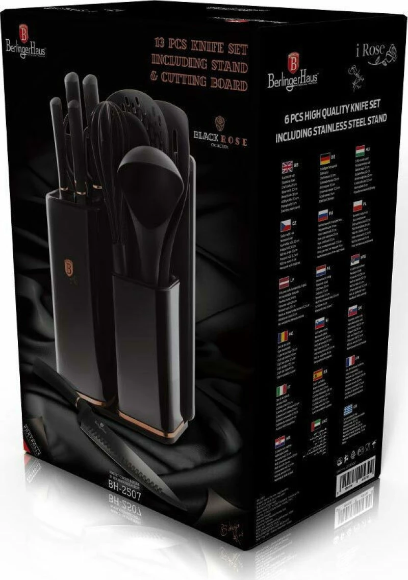 Berlinger Haus Σετ Εργαλείων Μαγειρικής Black Rose Collection BH-2507 12τμχ