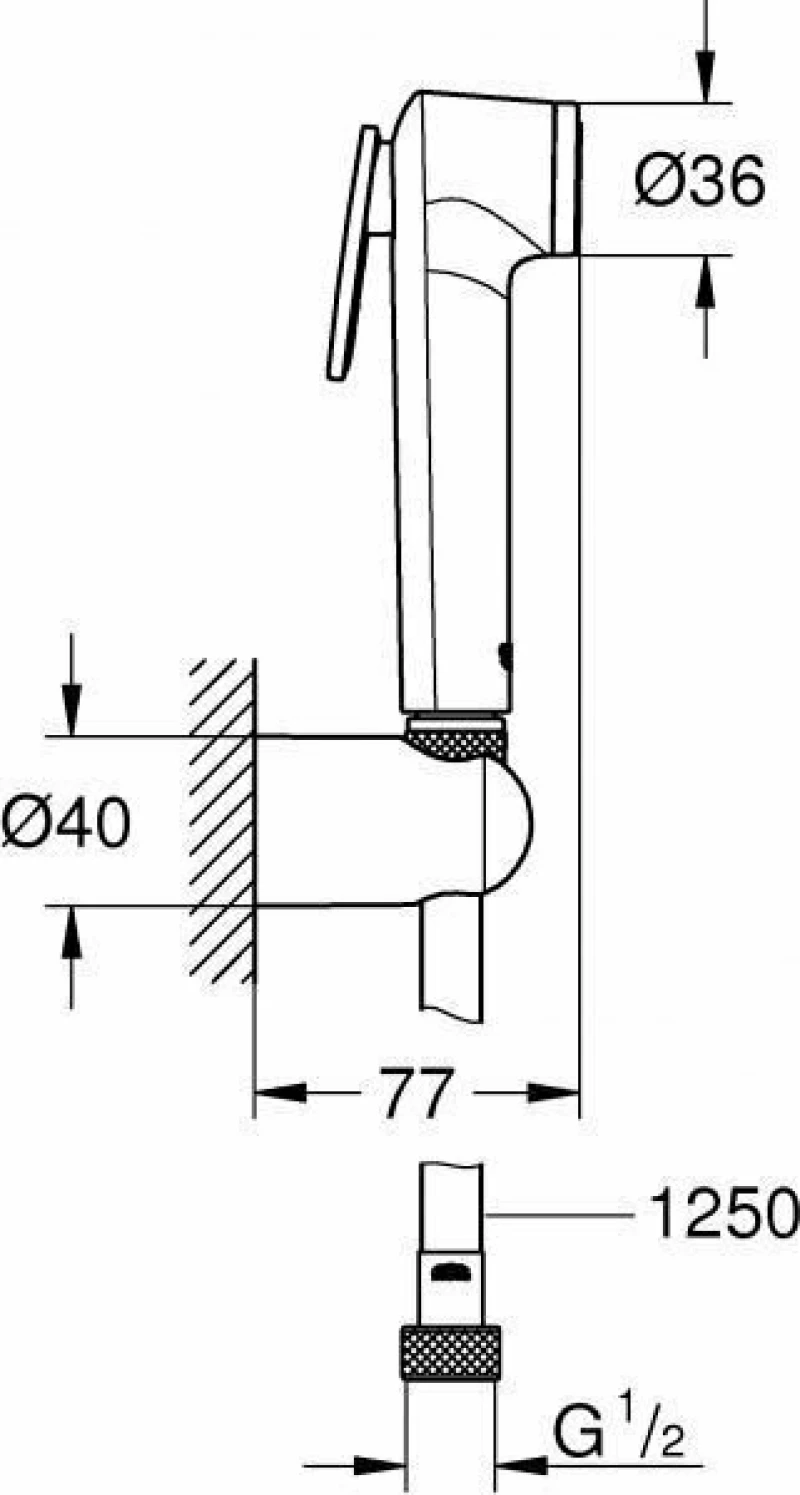 Grohe Tempesta-F Σετ Τηλέφωνο Ντουζ