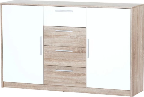 Sigrid Μπουφές Καφέ / Λευκό 145x38x90cm