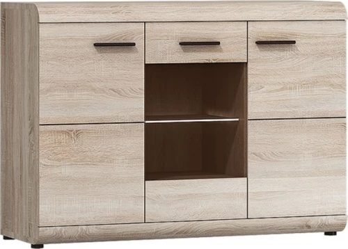 Lh-homefurniture Μπουφές 36134-LN-21V Φυσικό 120X86.5X42cm 36134-LNs-21V