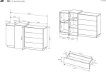 3D Μπουφές Λευκό - Golden Craft 160x45x93.4cm
