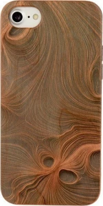 Vennus Wood Case Anti-Shock Ξύλινη Θήκη για Apple iPhone 7/8/SE 2020 - Brown Design 6