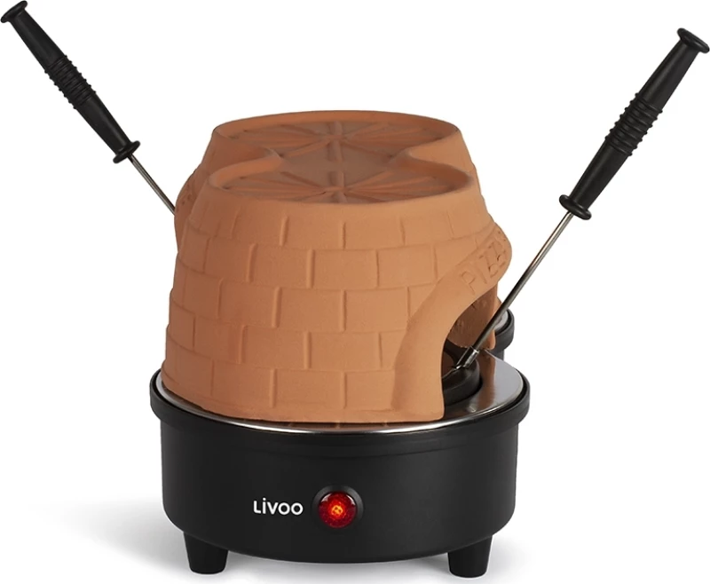 Livoo Pizza Party Duo DOC227 Παρασκευαστής Πίτσας 1100W