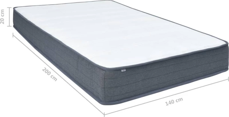 vidaXL Στρώμα Boxspring Διπλό 140x200cm