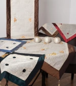 Silk Fashion Τραπεζομάντηλο Σετ 7τμχ 203 Κόκκινο