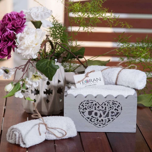Teoran Σετ Πετσέτες 5τμχ 1004 Box White