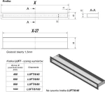 Kratki LUFT/6/100/45S/SZ Περσίδα Τζακιού Inox 6x100cm