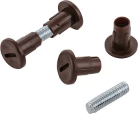 Βίδα Σύνδεσης M6x45-53mm Ατσάλι/Πλαστικό Καφέ
