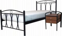 Χιαστή Κρεβάτι Μονό Μεταλλικό 100x200cm
