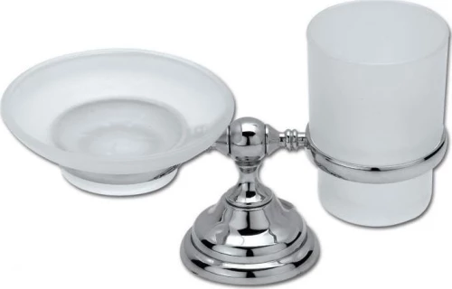 Gloria Diplo 13-0058 Σαπουνοθήκη Επιτοίχια Inox Ασημί