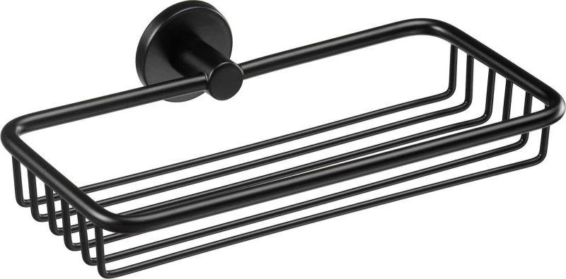 Verdi Omicron 3020705 Σπογγοθήκη Επιτοίχια Μεταλλική Black Matt