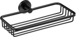 Verdi Omicron 3020705 Σπογγοθήκη Επιτοίχια Μεταλλική Black Matt