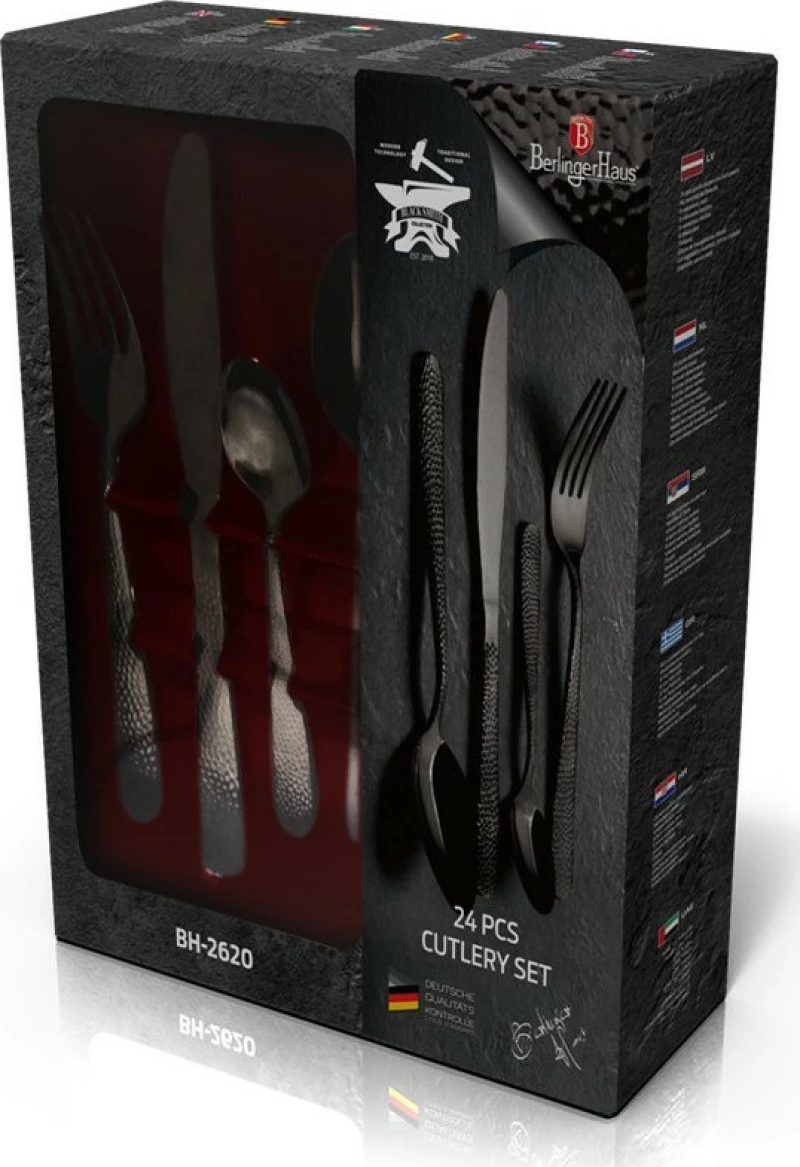 Berlinger Haus Σετ Μαχαιροπίρουνα Special Black Edition Ανοξείδωτα 18/10 24τμχ