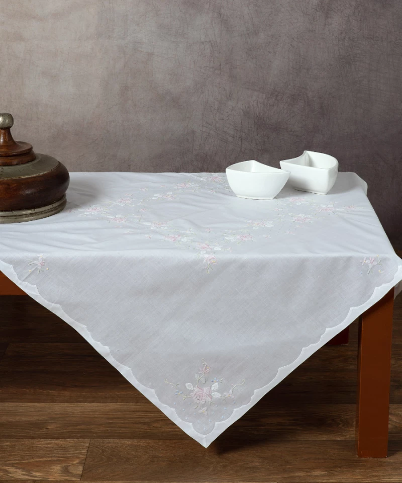 Silk Fashion Πετσέτα Φαγητού Σετ 6τμχ 009 Λευκό