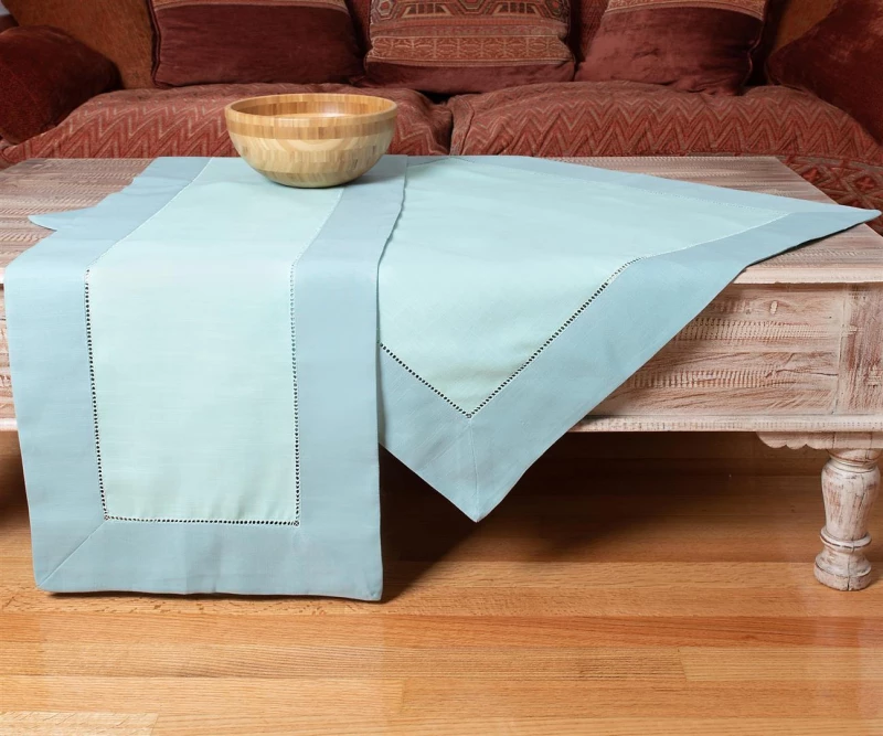 Silk Fashion Τραπεζομάντηλο 90x90 Bg17 Σιέλ-Τυρκουάζ