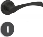 Conset Πόμολο Πόρτας Ροζέτα C805 Ζεύγος Μαύρο Ματ
