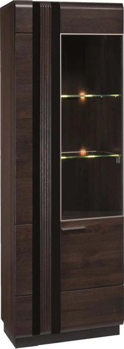 Βιτρίνα Σαλονιού Morty Wenge 66x42x198cm