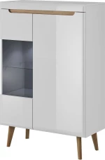 Βιτρίνα Σαλονιού Λευκή 90x40x134cm