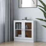 Βιτρίνα Σαλονιού Λευκή 82.5x30.5x80cm