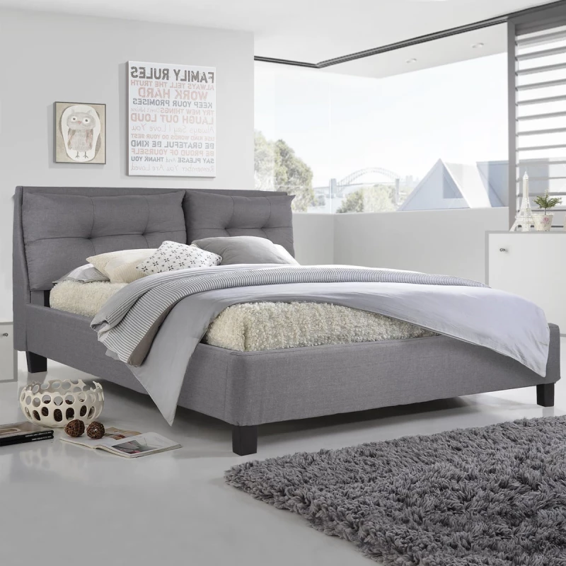 Billie Κρεβάτι Υπέρδιπλο Ύφασμα / Με Τάβλες 160x200cm
