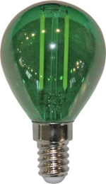 Adeleq Λάμπα LED για Ντουί E14 και Σχήμα G45 Πράσινο 180lm